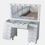 Hanah Home Mesa de Maquillaje BJ137 - 3847 Blanca con 13 Focos